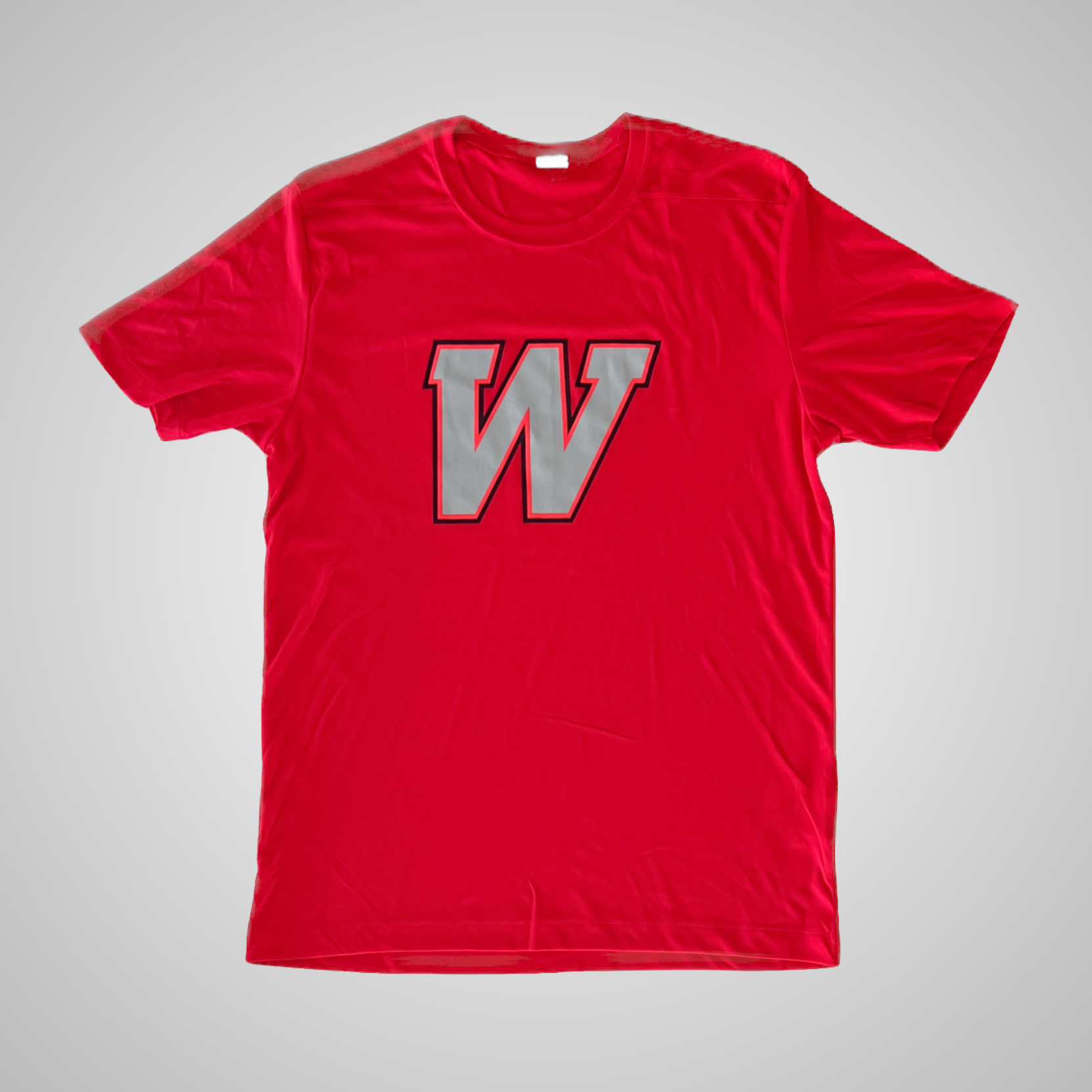 Classic W Tee in Red Dry Fit