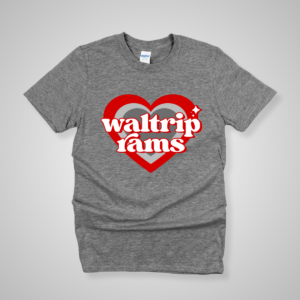“I Heart Waltrip” Spirit Tee (Gray)